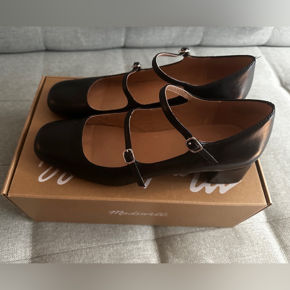 Madewell double-strap Mary Janes